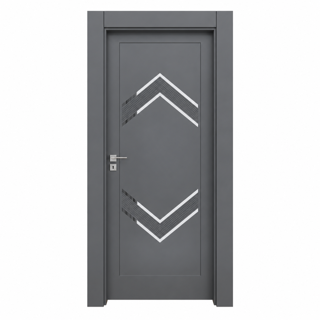 BY-6006V Porte intérieure Laqué Vitrée